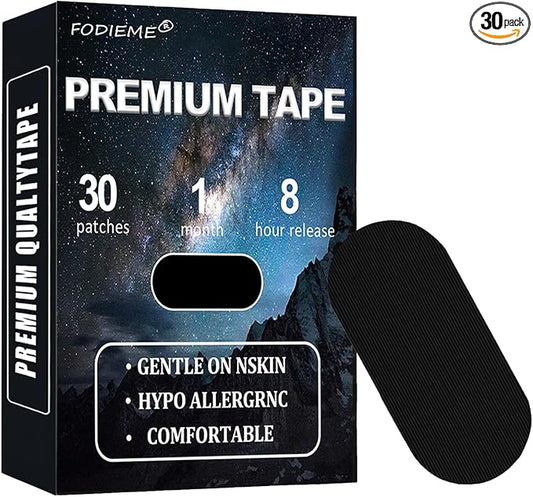 Black Premium Tape(30 Pack)- Latex Free Medical Tape, Used for Medical Wrapping. Featuring Breathability&Adhesion, Comfortable and Gentle Skin Tape That Can Be Painlessly Removed