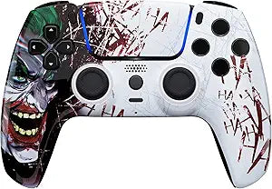 Custom Controllerzz Wireless Controller Compatible with PS5 - Multiple Designs Available (Jokester)