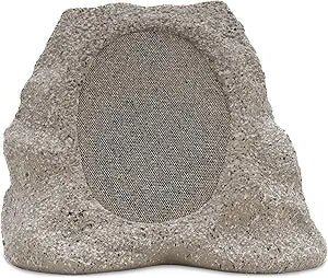 Victrola Rock Speaker Connect, Stone, Wireless Outdoor with Bluetooth 5.3, 22-Hour Battery Life, with Solar Charging, Link Up to 20 Rock Speakers, IP65 Water & Dust Resistant Speaker
